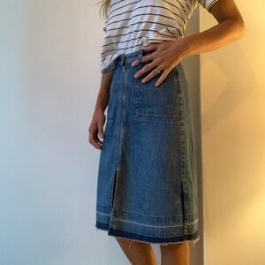 Denim Midi skirt